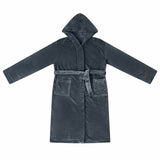 Vidaxl badjas hoodie marineblauw xxxl flanel