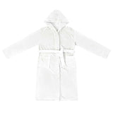 Vidaxl badjas hoodie wit xxl flanel