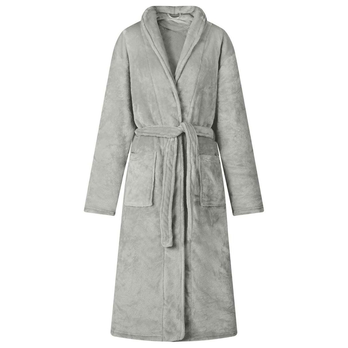 Vidaxl badjas zonder kap grijs s flanel