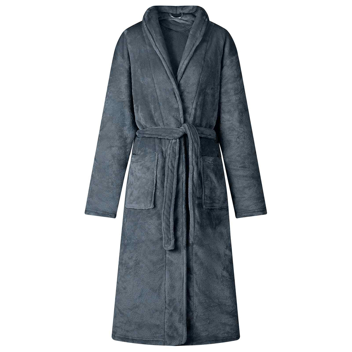 Vidaxl badjas zonder kap marineblauw xl flanel