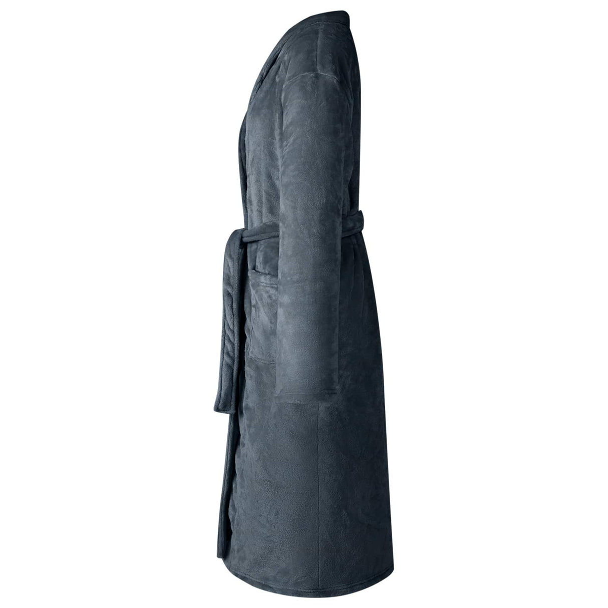 Vidaxl badjas zonder kap marineblauw xxl flanel