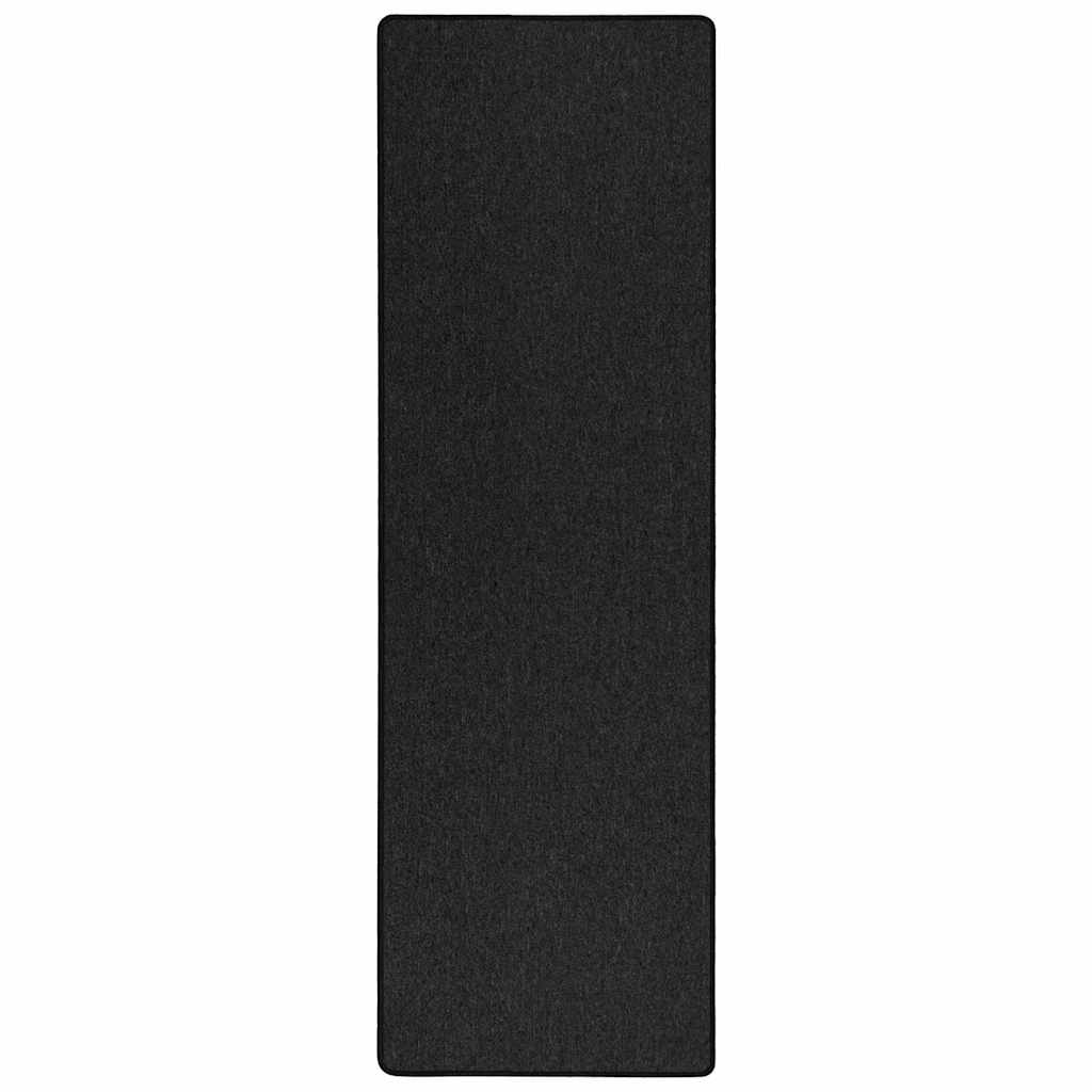Vidaxl tapijt loper antraciet 80 x 500 cm 100% polypropyleen