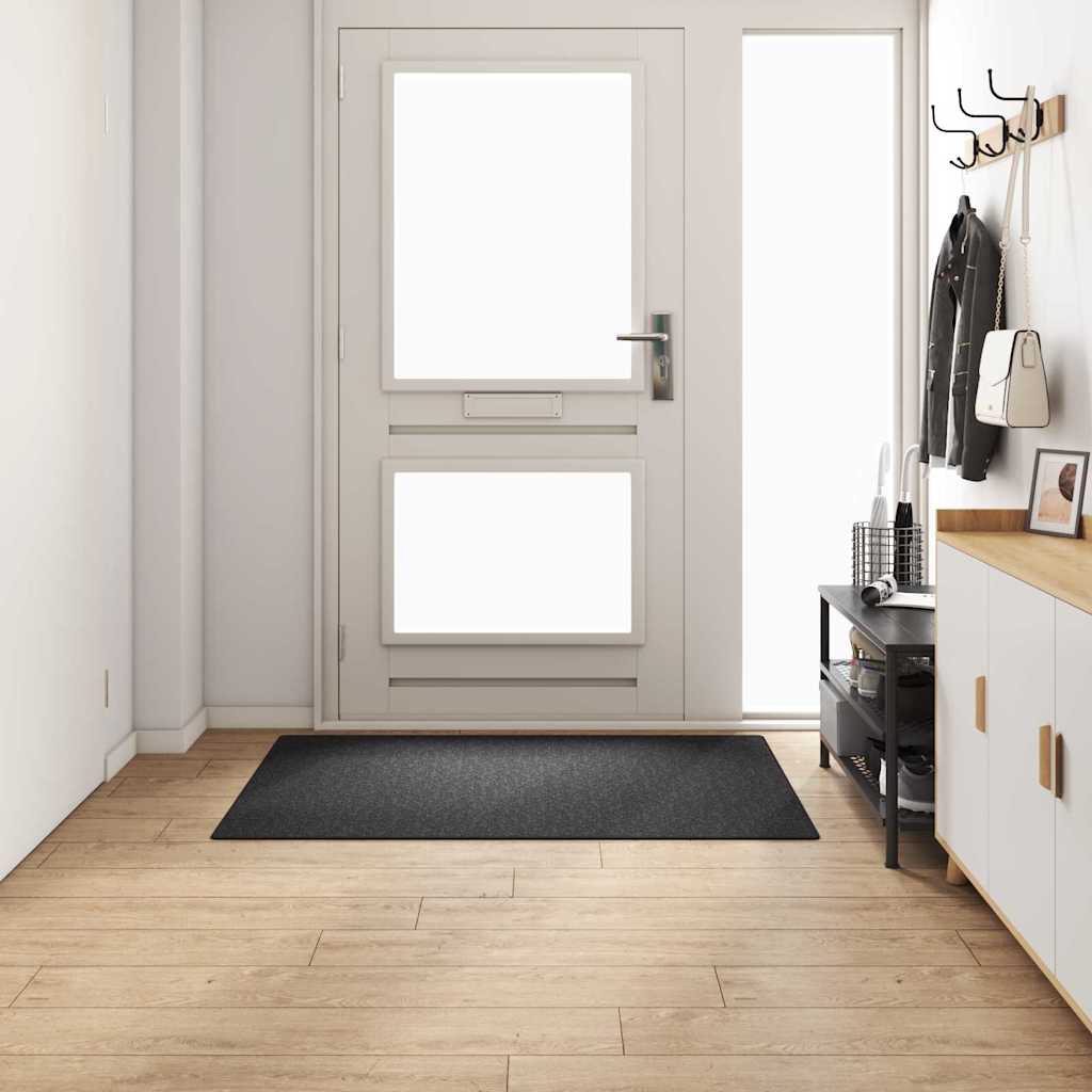 Vidaxl tapijt loper donkergrijs 100 x 150 cm 100% polypropyleen