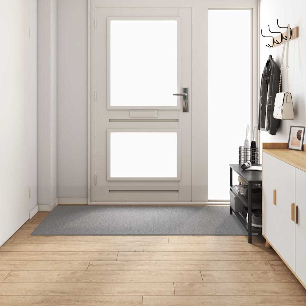 Vidaxl tapijt loper lichtgrijs 100 x 200 cm 100% polypropyleen
