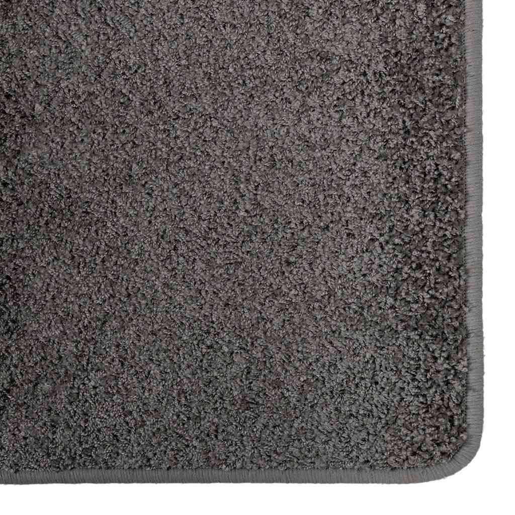 Vidaxl tapijt loper grijs 80 x 250 cm 100% polypropylene tuft