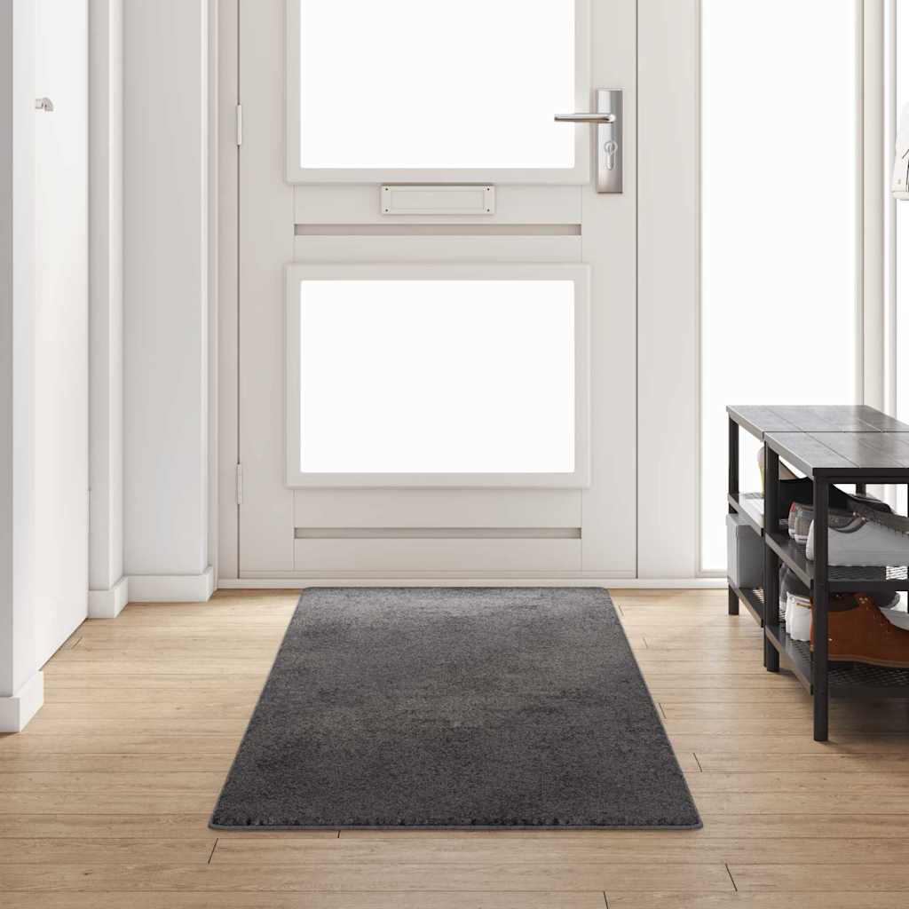 Vidaxl tapijt loper grijs 80 x 300 cm 100% polypropylene tuft