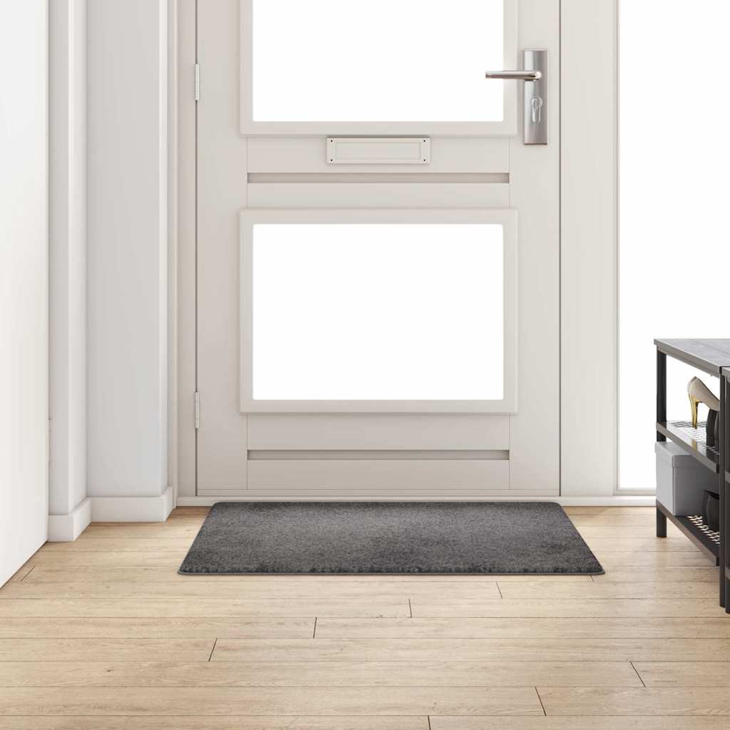 Vidaxl tapijt loper grijs 100 x 100 cm 100% polypropylene tuft