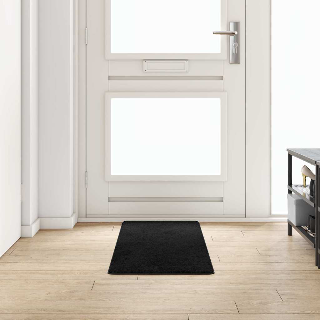 Vidaxl tapijt loper zwart 50 x 150 cm 100% polypropylene tuft