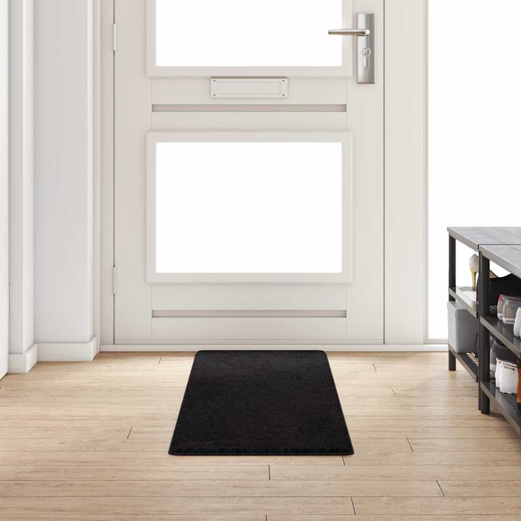 Vidaxl tapijt loper zwart 50 x 200 cm 100% polypropylene tuft