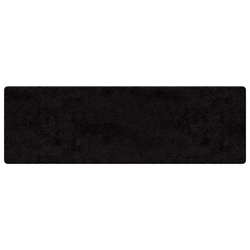 Vidaxl tapijt loper zwart 50 x 200 cm 100% polypropylene tuft