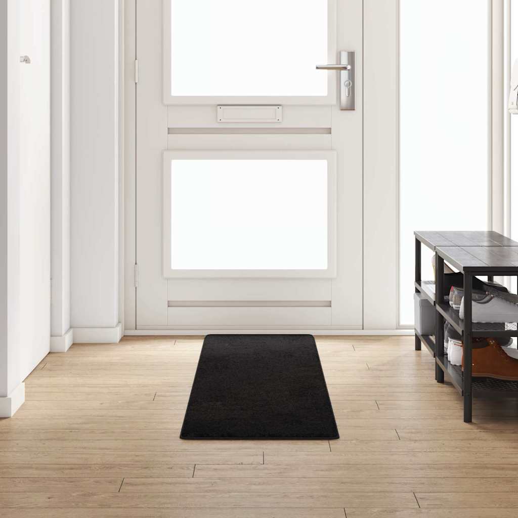 Vidaxl tapijt loper zwart 50 x 250 cm 100% polypropylene tuft