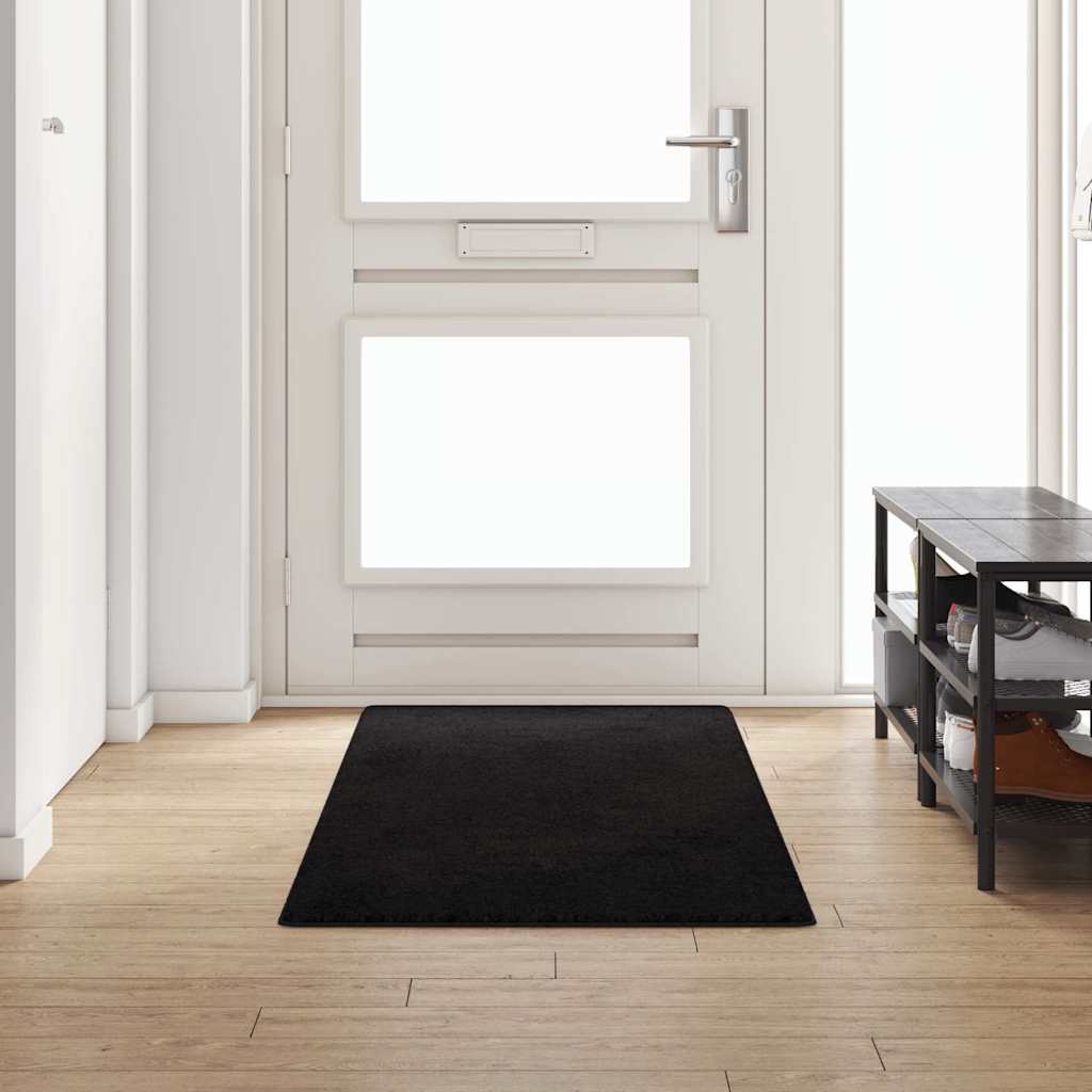 Vidaxl tapijt loper zwart 80 x 250 cm 100% polypropylene tuft