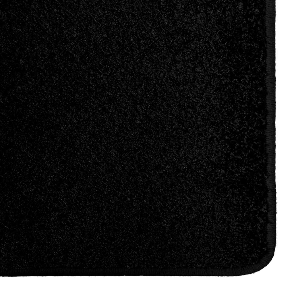 Vidaxl tapijt loper zwart 100 x 300 cm 100% polypropylene tuft