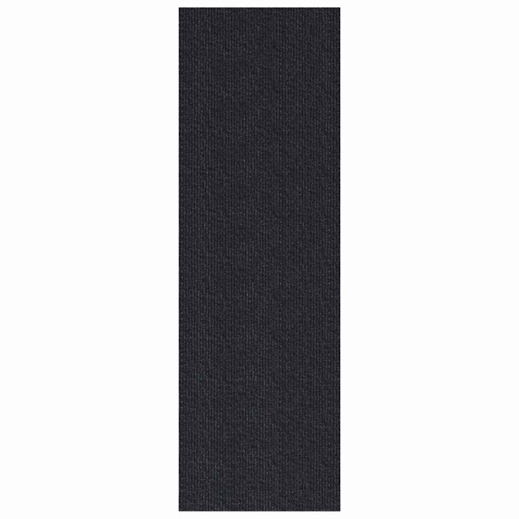 Vidaxl tapijt loper antraciet 80 x 250 cm stof