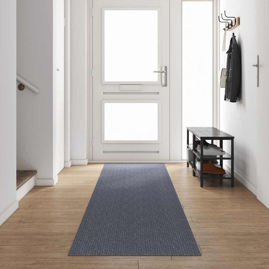 Vidaxl tapijt loper lichtgrijs 80 x 500 cm stof