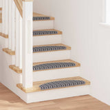 Vidaxl zelfklevende trapmatten 15 pcs grijs 65 x 21 x 4 cm