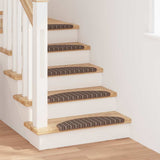 Vidaxl zelfklevende trapmatten 15 pcs bruin 65 x 21 x 4 cm