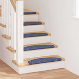 Vidaxl zelfklevende trapmatten 15 pcs blauw 65 x 21 x 4 cm