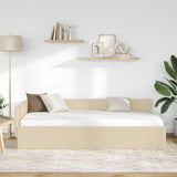 Vidaxl hoekbedframe crème 80 x 200 cm stof