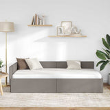 Vidaxl hoekbedframe taupe 90 x 200 cm stof