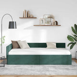 Vidaxl hoekbedframe donkergroen 80 x 200 cm fluweel