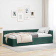 Vidaxl hoekbedframe donkergroen 100 x 200 cm fluweel