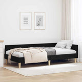 Vidaxl hoekbedframe zwart 90 x 190 cm stof