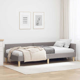 Vidaxl hoekbedframe taupe 100 x 200 cm stof