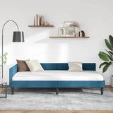 Vidaxl hoekbedframe blauw 90 x 200 cm fluweel