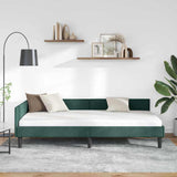 Vidaxl hoekbedframe donkergroen 100 x 200 cm fluweel