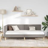 Vidaxl hoekbedframe taupe 80 x 200 cm stof