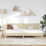 Vidaxl hoekbedframe crème 90 x 190 cm stof