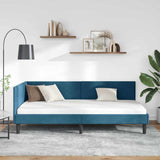Vidaxl hoekbedframe blauw 80 x 200 cm fluweel