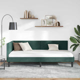 Vidaxl hoekbedframe donkergroen 80 x 200 cm fluweel