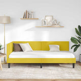 Vidaxl hoekbedframe geel 90 x 190 cm fluweel