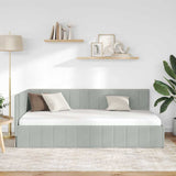 Vidaxl hoekbedframe lichtgrijs 100 x 200 cm fluweel