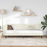 Vidaxl hoekbedframe met hoofdeinde crème 80 cm x 200 cm fluweel