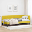 Vidaxl hoekbedframe geel 90 x 190 cm fluweel