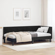 Vidaxl hoekbedframe zwart 90 x 200 cm fluweel