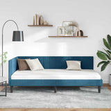 Vidaxl hoekbedframe blauw 100 x 200 cm fluweel