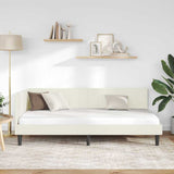 Vidaxl hoekbedframe crème 100 x 200 cm fluweel