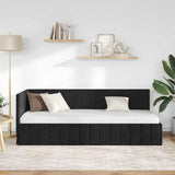 Vidaxl hoekbedframe zwart 80 x 200 cm fluweel