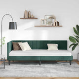 Vidaxl hoekbedframe donkergroen 80 x 200 cm fluweel