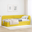 Vidaxl hoekbedframe geel 90 x 200 cm fluweel