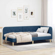 Vidaxl hoekbedframe blauw 90 x 190 cm stof