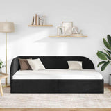 Vidaxl hoekbedframe zwart 80 x 200 cm fluweel