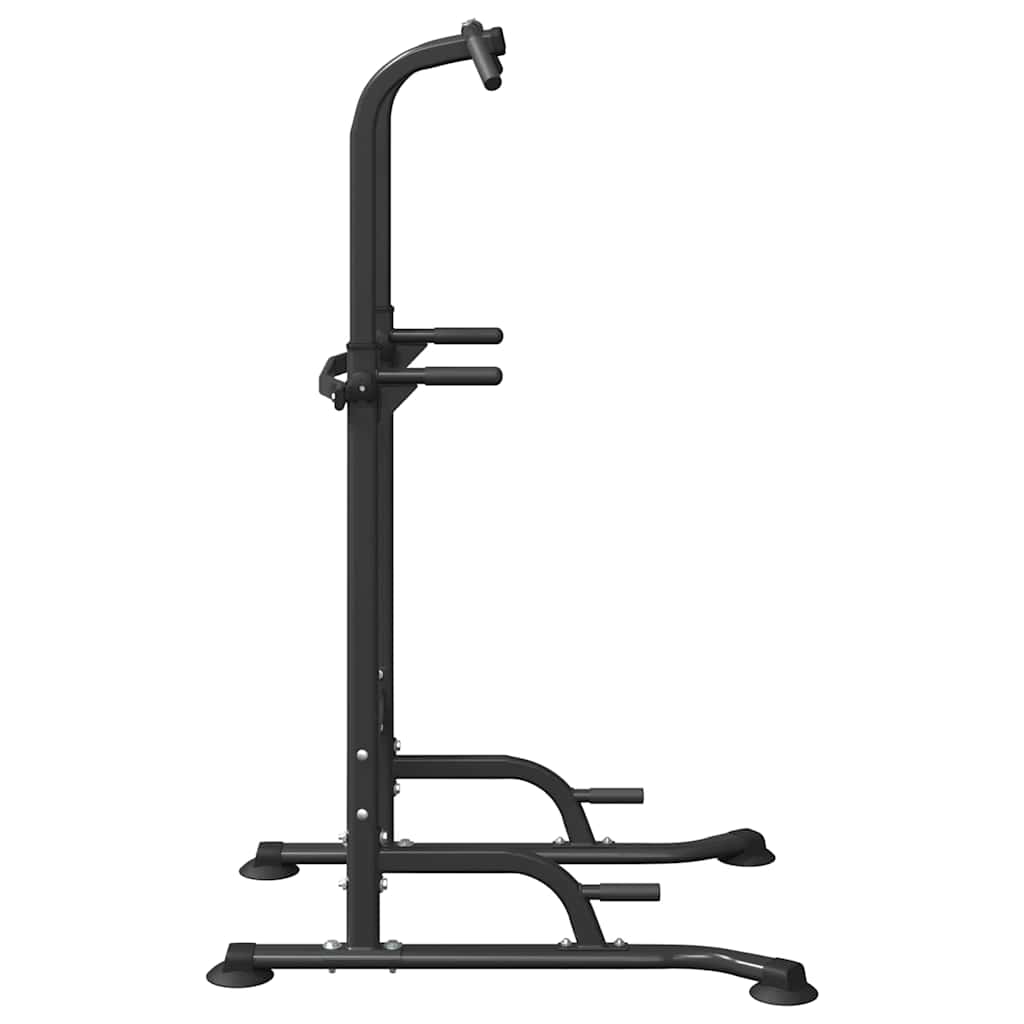 Vidaxl kracht toren dip station zwart 102 x 95 x 210 cm