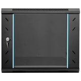 Vidaxl netwerk kabinet met opslag zwart 60 x 60 x 50 cm staal