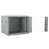 Vidaxl netwerk kabinet met opslag grijs 60 x 60 x 50 cm staal
