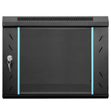 Vidaxl netwerk kabinet met opslag zwart 53 x 60 x 45 cm staal
